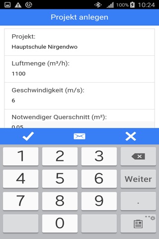 Luftkanalrechner v3 screenshot 3