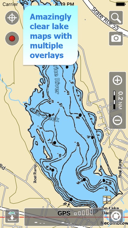 Aqua Map Delaware Lakes GPS HD