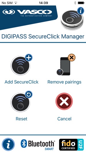 DIGIPASS SecureClick Manager