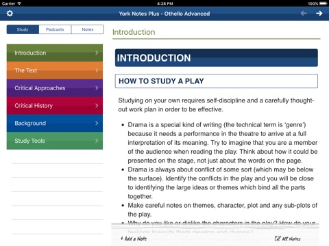 Othello York Notes Advanced for iPad screenshot 3