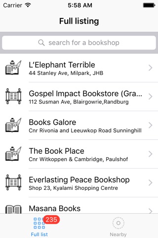 Find A Bookshop in ZA screenshot 3