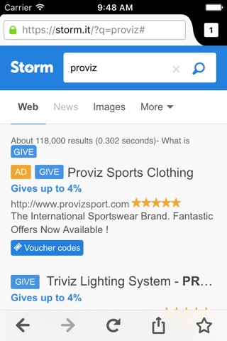 Storm Browser screenshot 3