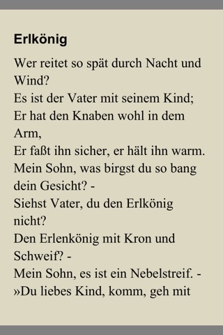 Goethe Gedichte screenshot 2