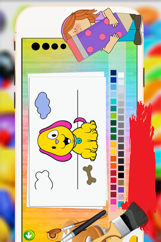 Cat Dog Coloring Book - Animal drawing & painting for good kid games screenshot 4
