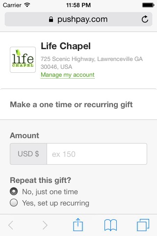Life Chapel Georgia screenshot 3