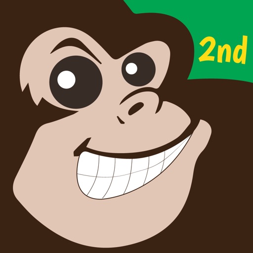 Crazy Gorilla Math Tutoring for Second Grade Free Kids Games iOS App