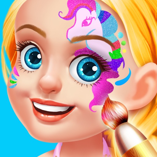 Kids Face Paint Salon - Makeup Party Girls Game Icon