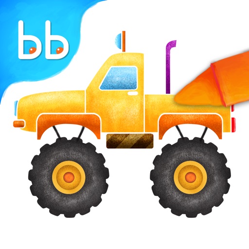 Little Trucks Colorbook Free by Tabbydo : Vehicles coloring app for kids & preschoolers Icon