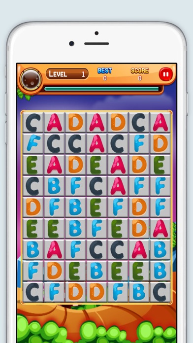 How to cancel & delete Alphabet Match Addetive Fun Match Three Puzzle Game For Kids from iphone & ipad 4