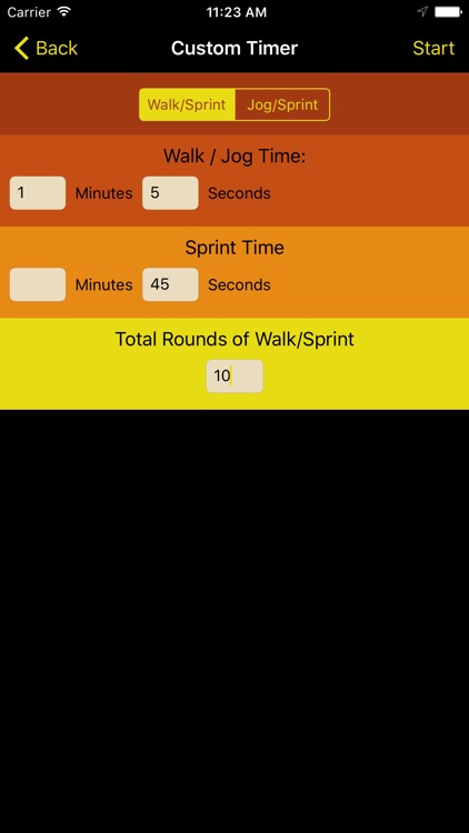 Sprint Timer for Interval Running