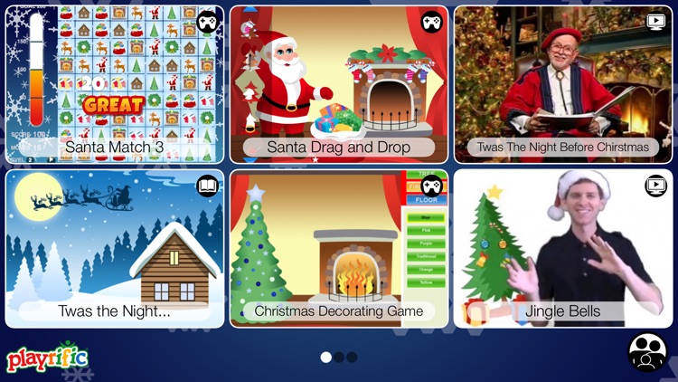 Santa on the Night Before Christmas: Videos, Games, Photos, Books & Interactive Activities for Kids by Playrific screenshot-3