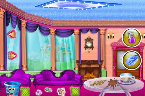 Princess Baby room cleaning games for girls screenshot 2