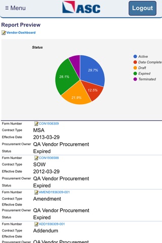 ASC Contract & Document Management screenshot 2