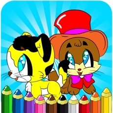 Activities of Coloring Books For Preschool Toddler - Kids Drawing Painting kitty Cat Games