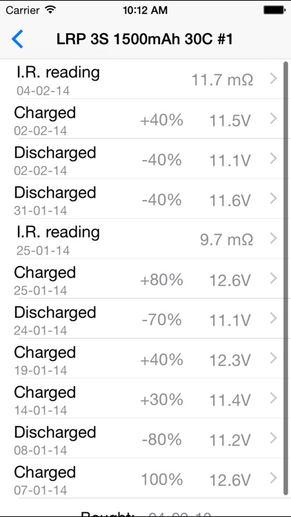 LiPo watch - Lithium Polymer battery logbook