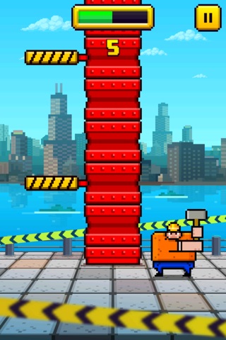 Blocky Tower Chop - Crush and Dump the Junk screenshot 2