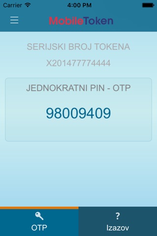 mToken Agram banke screenshot 2