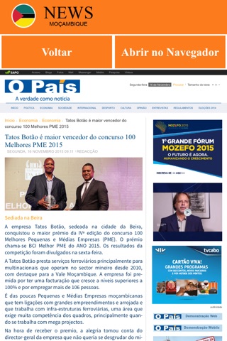 Moçambique Notícias screenshot 3