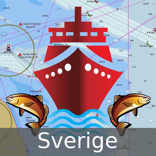 i-Boating:Sweden GPS Nautical / Marine Charts & navigation maps