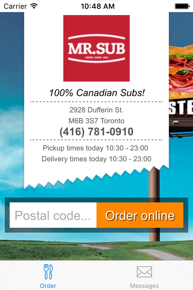 Mr Sub Dufferin screenshot 2