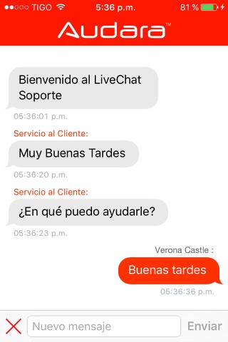 Audara Live Chat screenshot 3