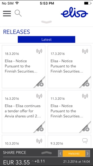 Elisa Corporation Investor Relations(圖5)-速報App