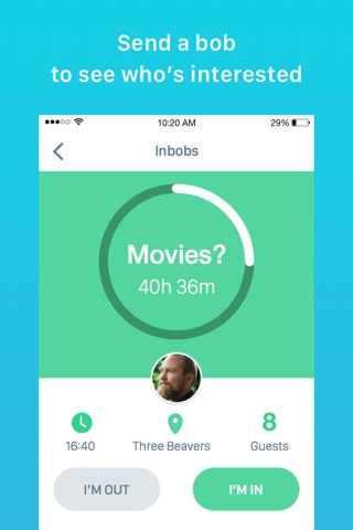 Bobber - plan social events with friends screenshot 3