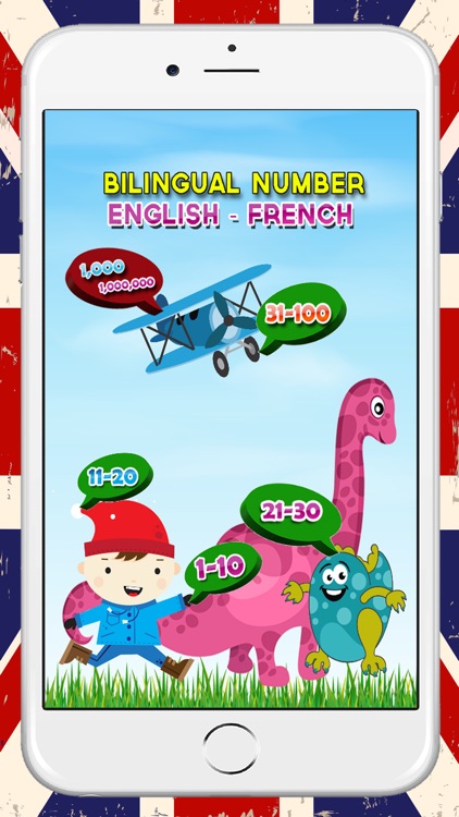 Learn English to French Number 1 to 100 Free : Bilingual for Kindergarten and Preschool