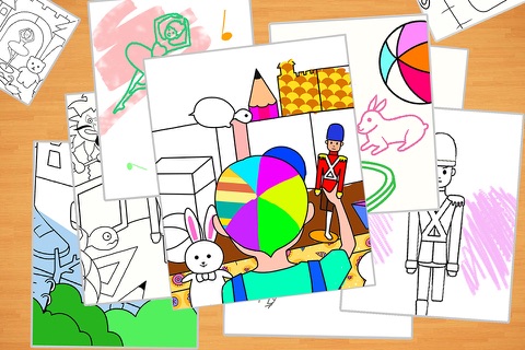 Bedtime Story: Toy Soldier Coloring Book Free screenshot 3