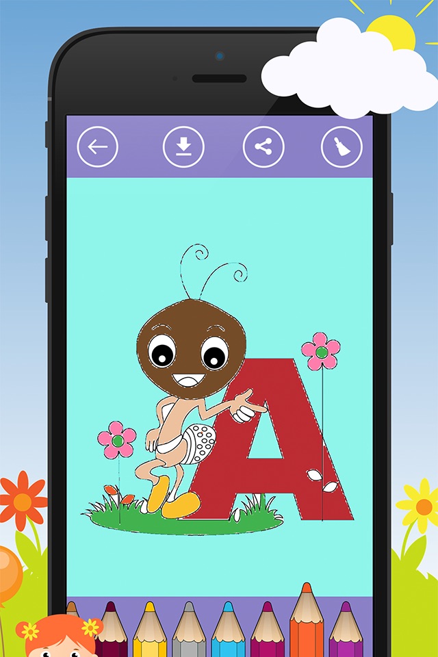 ABC Coloring Book for Kids ! Learn English Letters, Alphabet screenshot 2