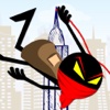 Flying Ninja Thief Swing : Tight-Rope Swinging Urban Robbery Get Away FREE