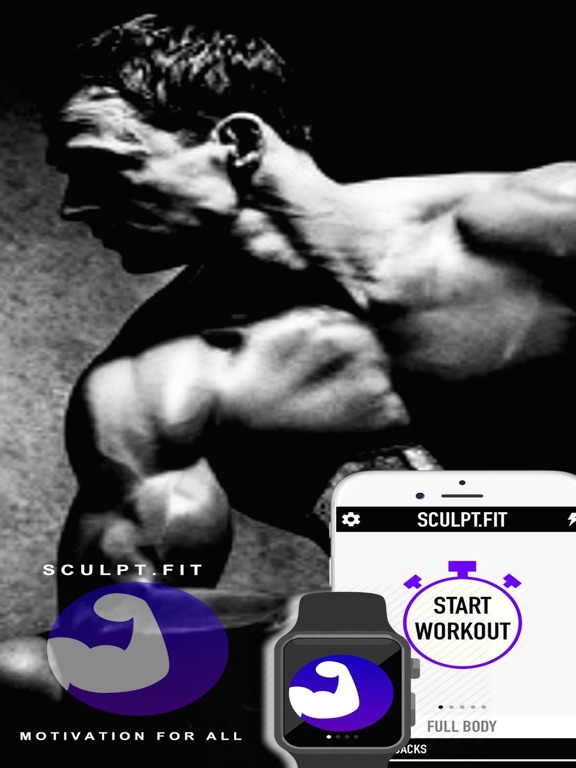 Screenshots of Sculpt Fitness - Free Bodybuilding Workout Challenge for Christmas by Sculpt.Fit for iPad