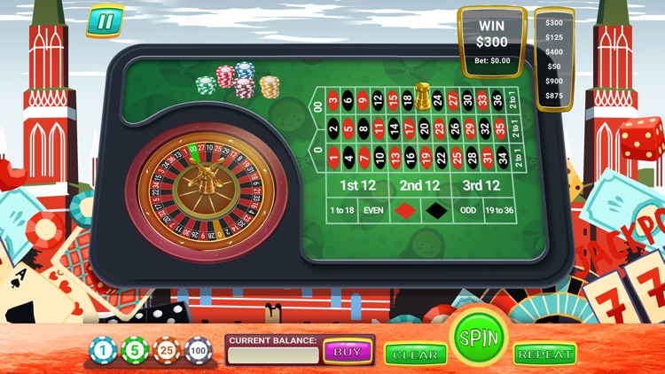 Lucky Red Square Russian Roulette Table - PRO - Spin Xtreme Vegas Odds Jackpot