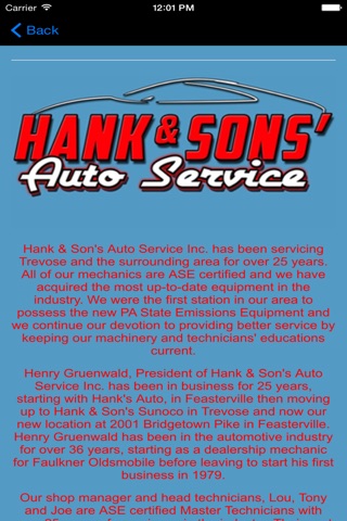 Hank and Sons Auto screenshot 2