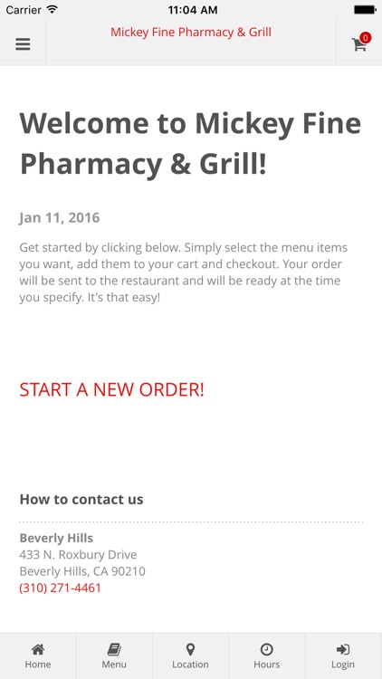 Mickey Fine Pharmacy & Grill Online Ordering