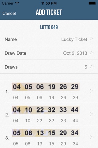 Lotto Gizmo - Lotto Max and Lotto 649 Scanner screenshot 2