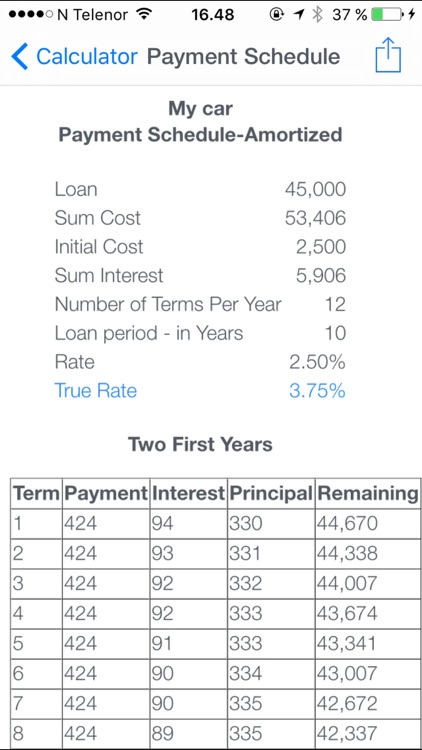 True iLoan - Calculator 1 screenshot-3