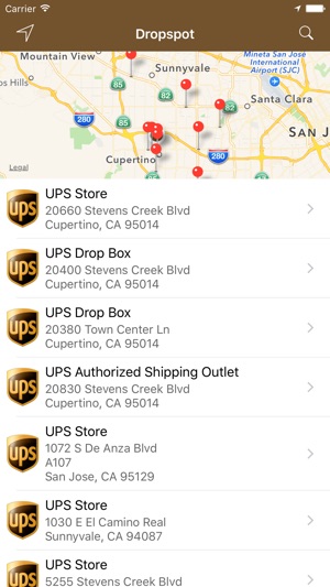 Dropspot - Find UPS Locations