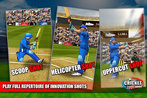 Cricket Play 3D - Live The Game (World Pro Team Challenge Cup 2016) screenshot 3