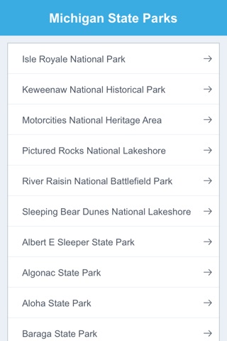 Michigan State Parks & National Parks screenshot 2