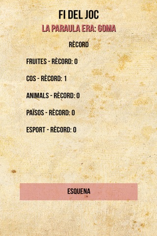 El penjat - Hangman game ( Catalan ) screenshot 3