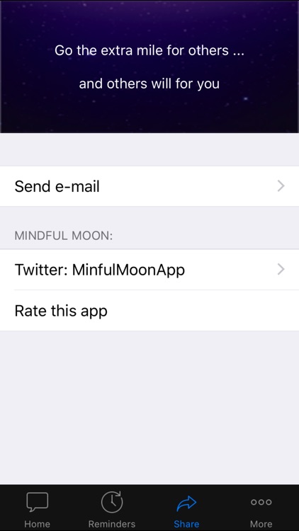 Mindful Moon - Stress Relief & Happiness through Inspirational Quotes & Positive Daily Reminders