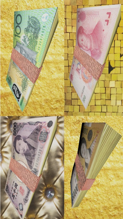 Be Rich - Banknotes Rain in 3D