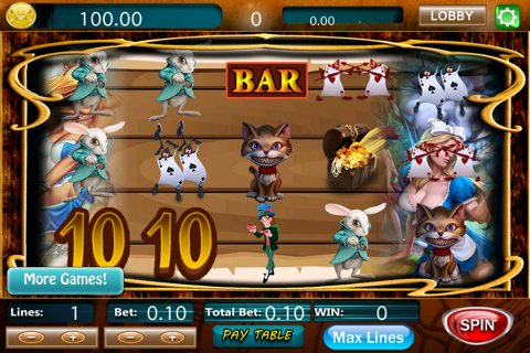 Alice Super Casino - Play Best 2016 Las Vegas Bonus Jackpout Slots Machine screenshot 3