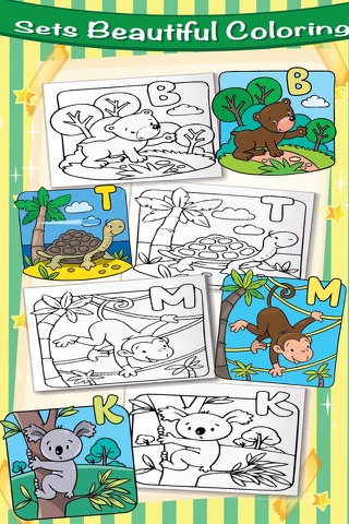 ABC Alphabet Coloring Book: Drawing Painting A-Z Pages with Cute Animal screenshot 3