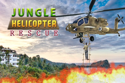 Jungle Fire Helicopter Rescue – Mission Impossible Extreme Forest screenshot 2