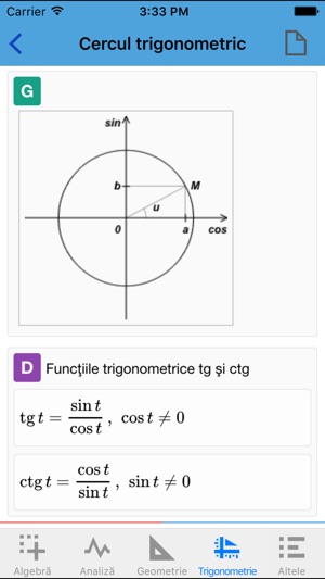 Mate 10 Liceu - formule matematice, teoreme, definiții, prop(圖4)-速報App