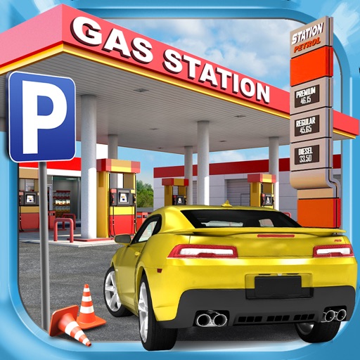 Gas Station Car Parking Simulator a Real Road Racing Park Game