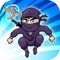 Crazy Jump - Zozo Run Free - Help ninja jump with the rope on a cliff background to jump as high as possible to scale up new heights