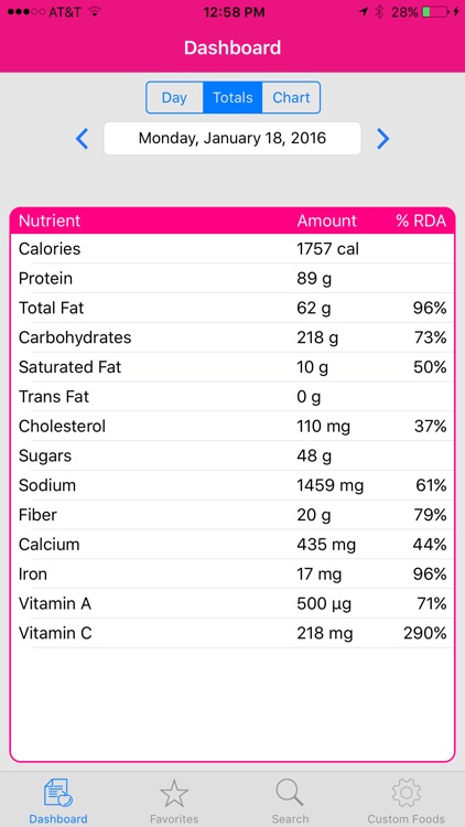 MyCal II Calorie Tracker